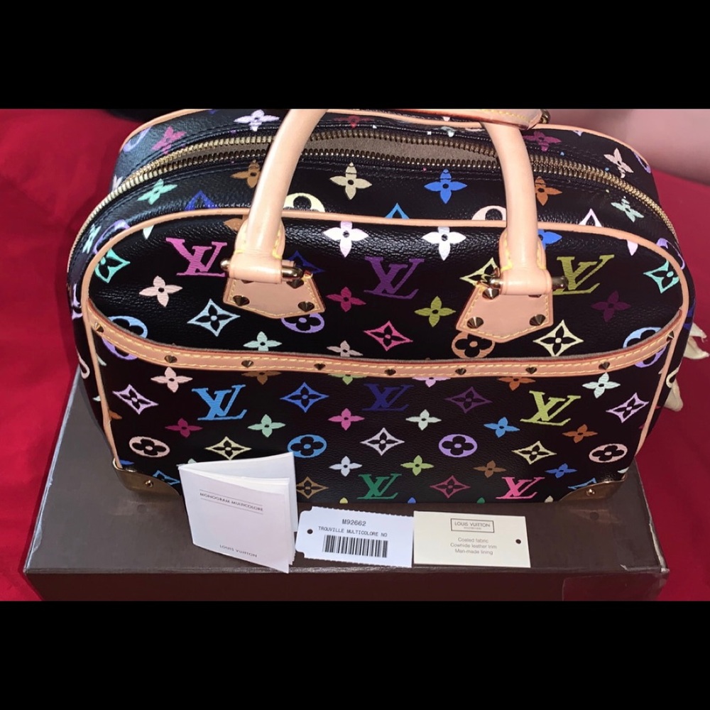 💯% Authentic LV Trouville PM Multi ❤️🦄🦄 Rare